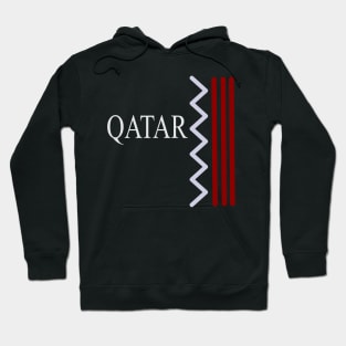 QATAR FLAG ART design Hoodie